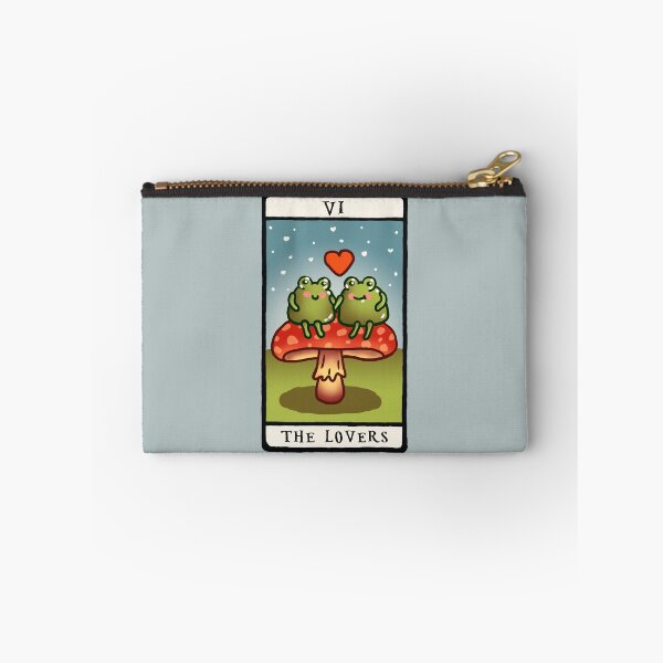 Item preview, Goblincore Aesthetic Cottagecore Stupid Cute Frog Tarot Card - Artist frog - Mycology Fungi Shrooms Mushrooms designed and sold by Nossikko.