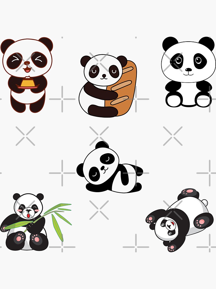 Kawaii Panda Sticker  Waterproof, Durable and Cute Vinyl Stickers – Soshl  Tags