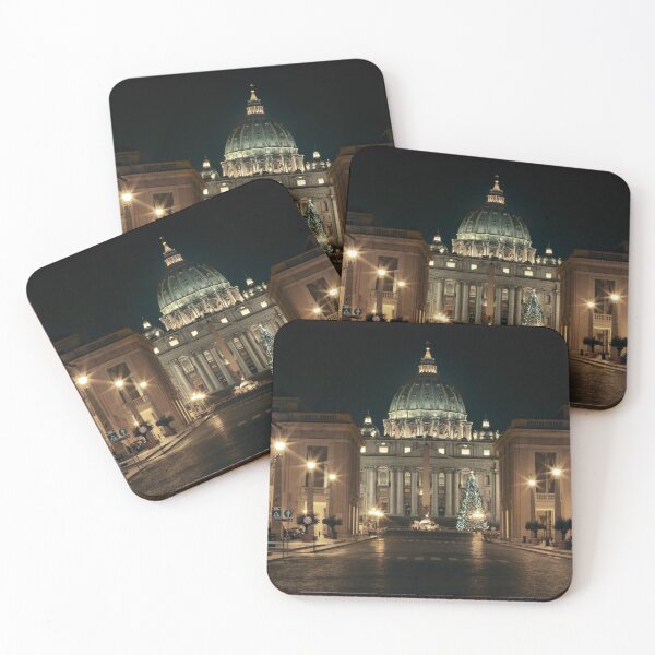 Item preview, St. Peter's basilica in Vatican City at night designed and sold by Mikołaj Niemczewski.