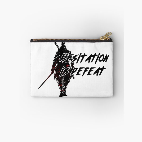 Item preview, hesitation is defeat shadow die twice quote designed and sold by therustyart.