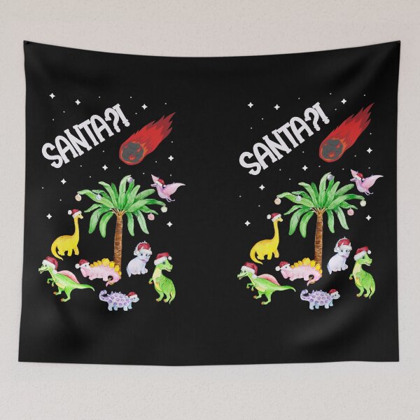 Item preview, Christmas Dinosaur Extinction Asteroid - Santa?! - 2021 designed and sold by hasbeenz.