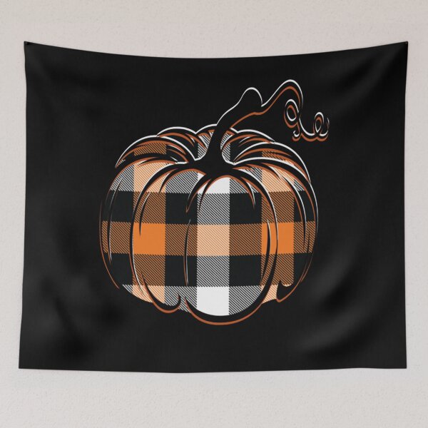 Item preview, Fall Design Halloween Pumpkin Thanksgiving Plaid Graphic Pullover designed and sold by katieschunk.