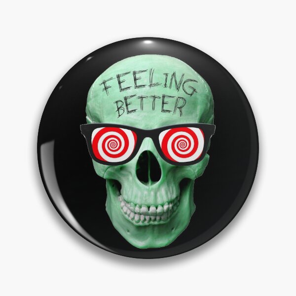 Item preview, FEELING BETTER SPOOKY GREEN SKULL WITH X-RAY SPECS designed and sold by w1ckerman.