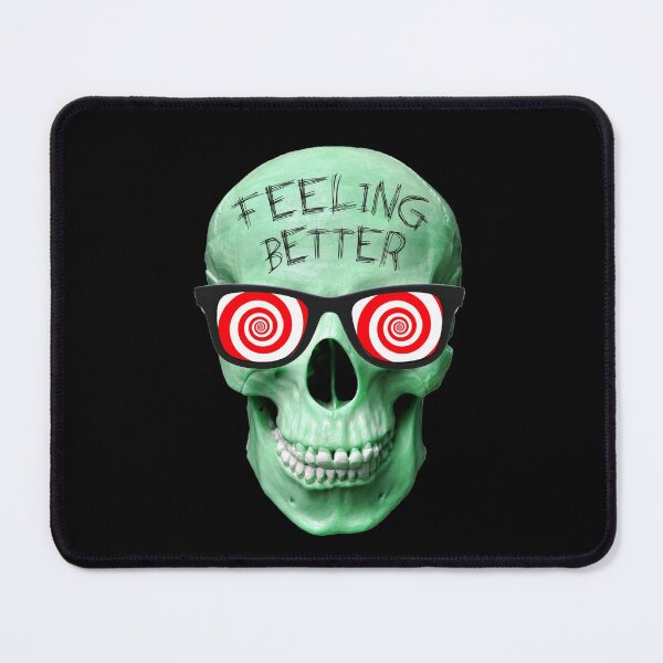 Item preview, FEELING BETTER SPOOKY GREEN SKULL WITH X-RAY SPECS designed and sold by w1ckerman.