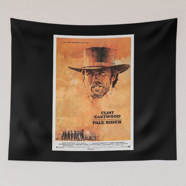 Aperçu de l'œuvre Femmes Hommes Pale Rider - Affiche de film vintage Cadeaux pour Noël créée et vendue par Profakeempagaci.