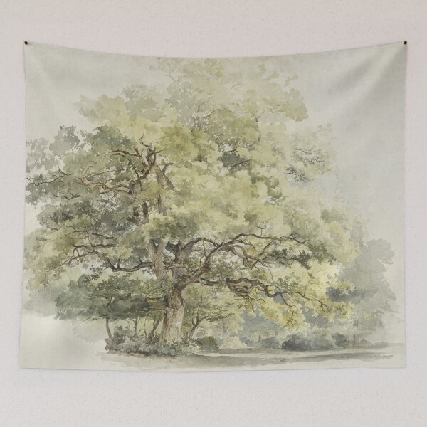 Item preview, Oak Trees Watercolor Painting designed and sold by JoyforU.
