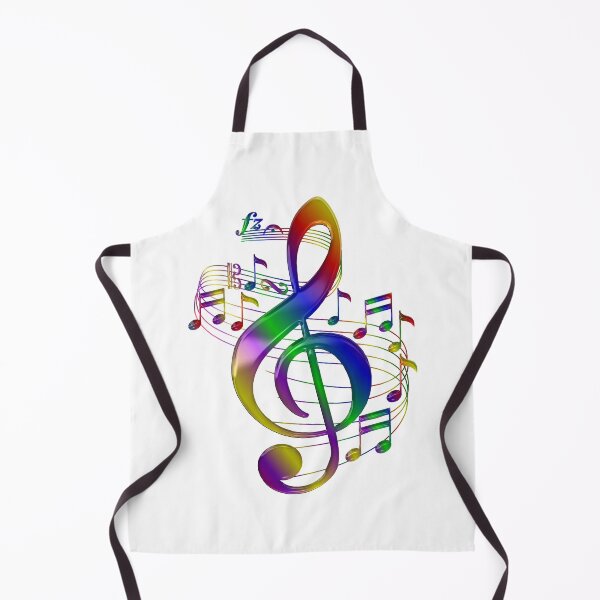 Item preview, Colorful Treble Clef With Music Notes designed and sold by CoolDoodles.