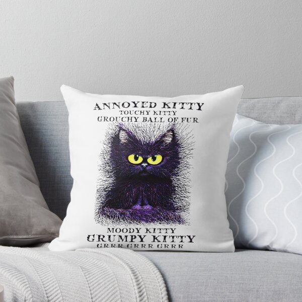 Item preview, Funny Black Cat Annoyed Kitty designed and sold by bambgood17.