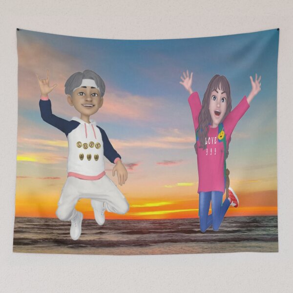 Item preview, love jump at sunset designed and sold by mostheristore.