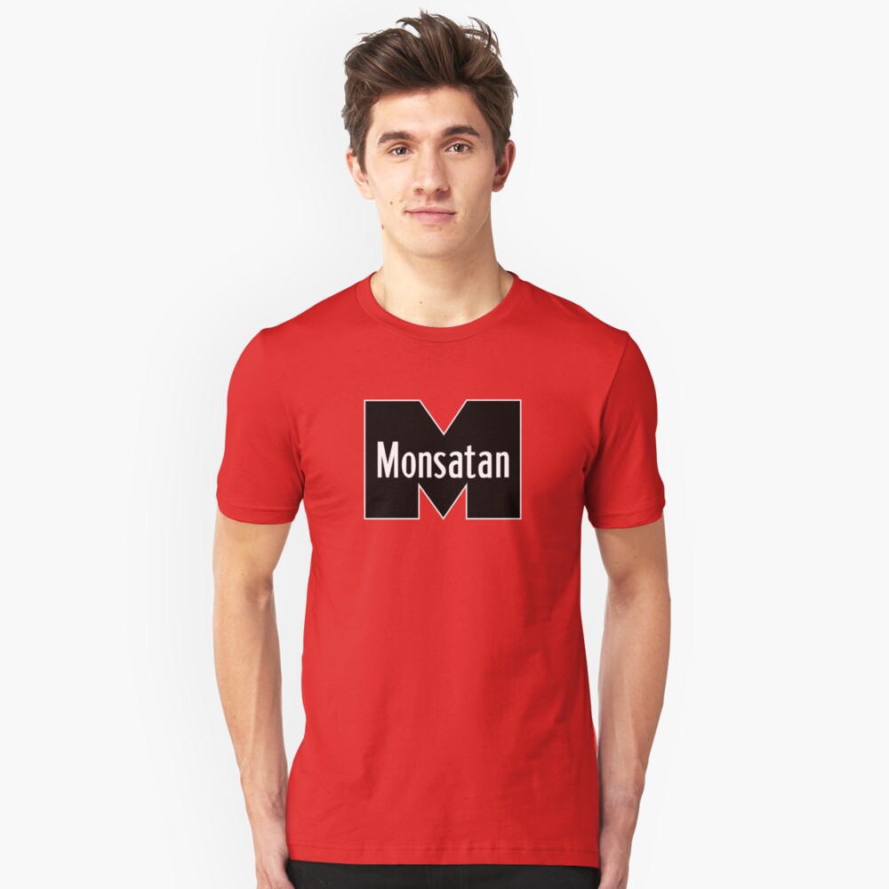 Monsatan (White) Slim Fit T-Shirt