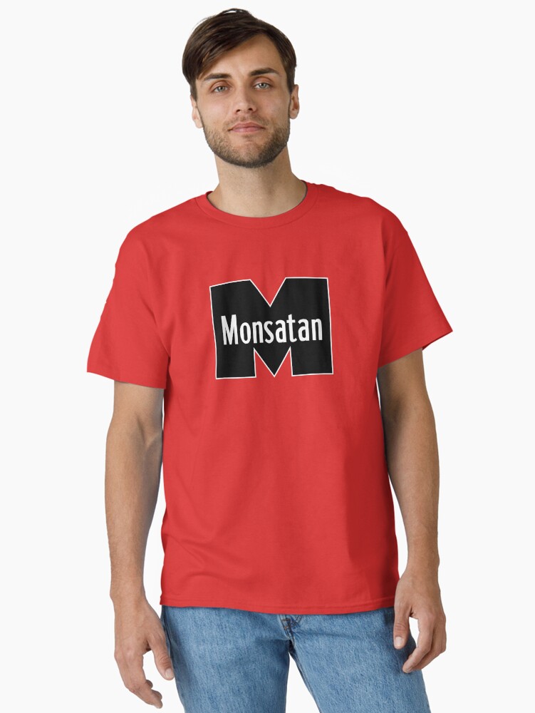 Thumbnail 2 of 7, Classic T-Shirt, Monsatan (White) designed and sold by thedrumstick.