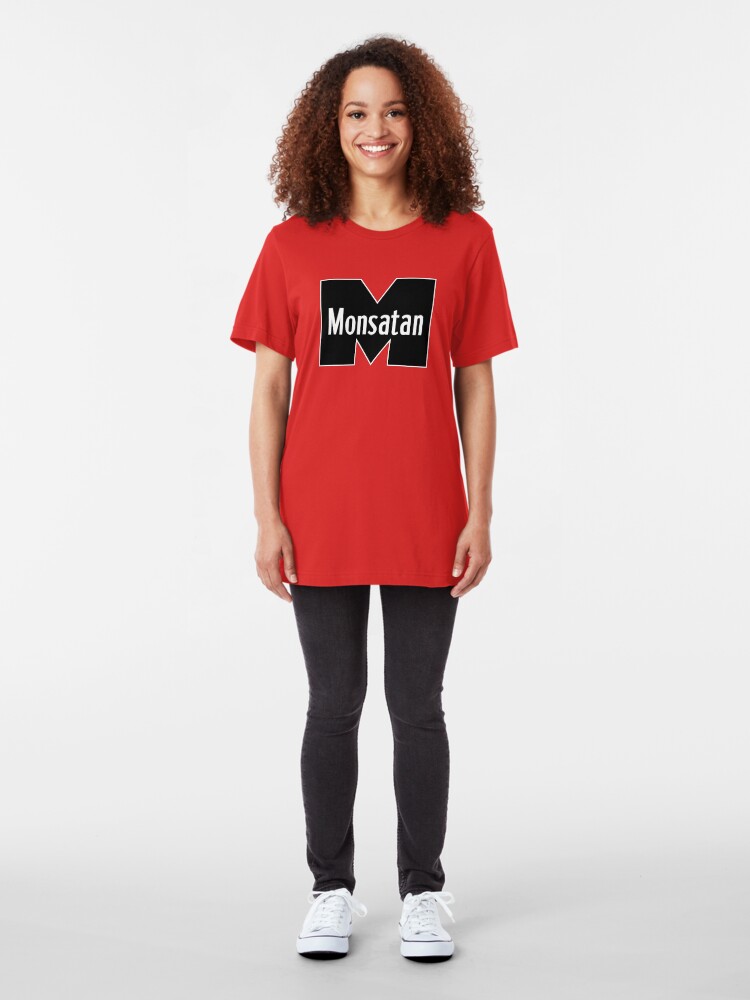 Alternate view of Monsatan (White) Slim Fit T-Shirt