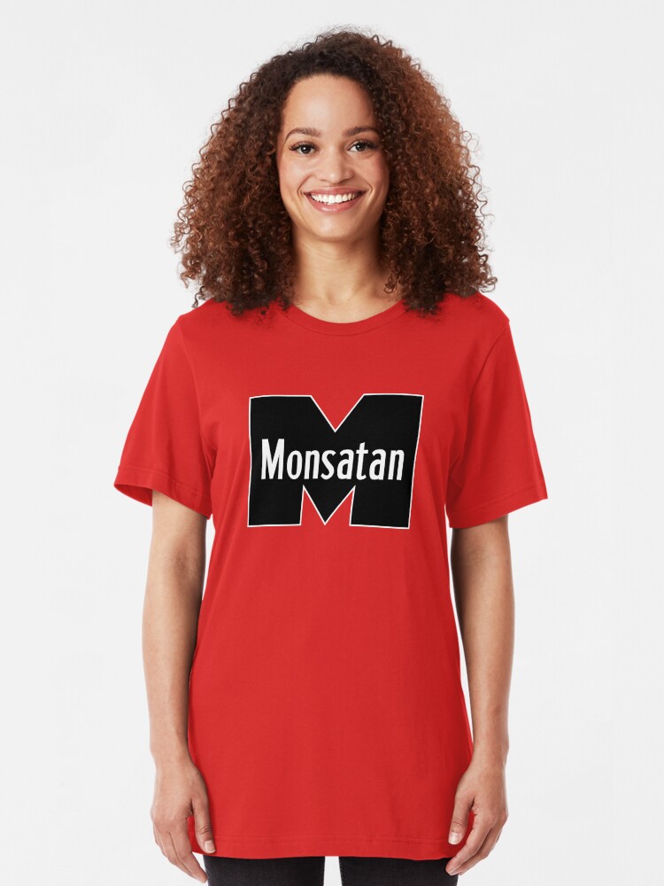 Alternate view of Monsatan (White) Slim Fit T-Shirt