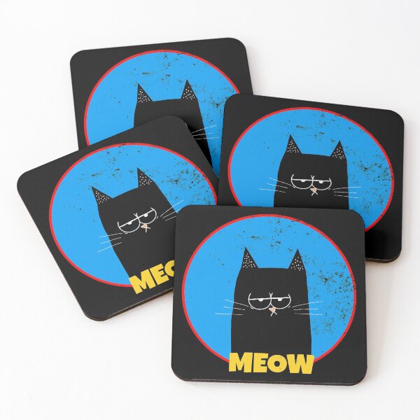 Item preview, funny bored retro style cat designed and sold by Cool Stuff Galore.