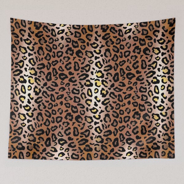 Item preview, Wild Cat and Leopard Skin with Gradient Shades Pattern designed and sold by MyColorfulDream.