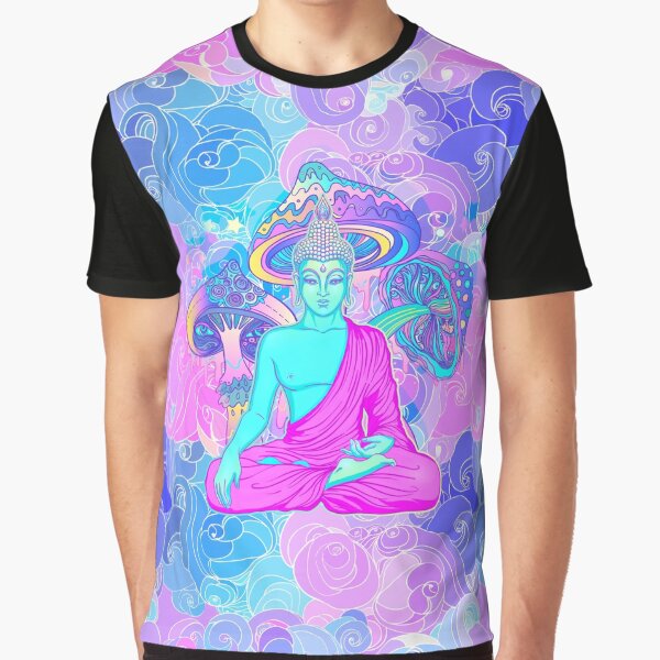 Trippy Buddha Graphic T-Shirt