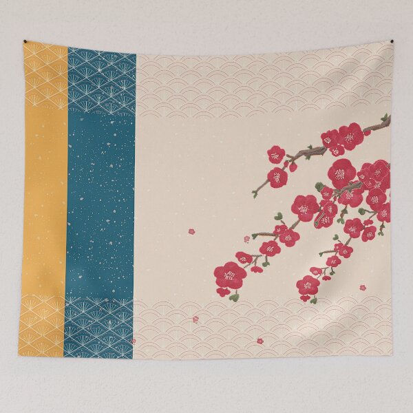 Item preview, Flowing down red petals | Calming Zen Art designed and sold by Inner-Peace-Art.