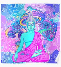 Trippy Buddha Poster