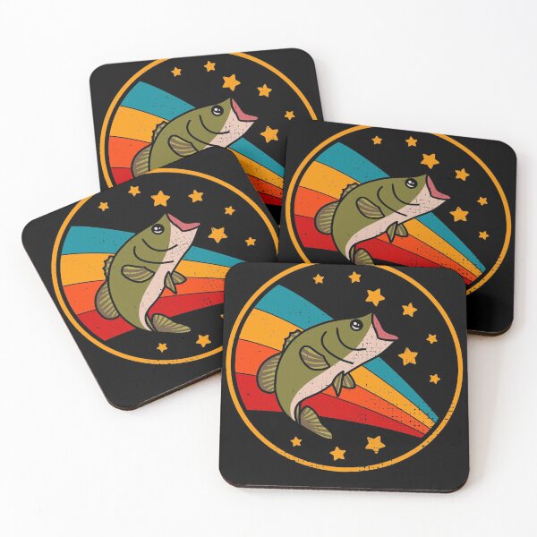 Item preview, Retro Largemouth Bass Fishing Sport And Angling Space designed and sold by JokeGysen.