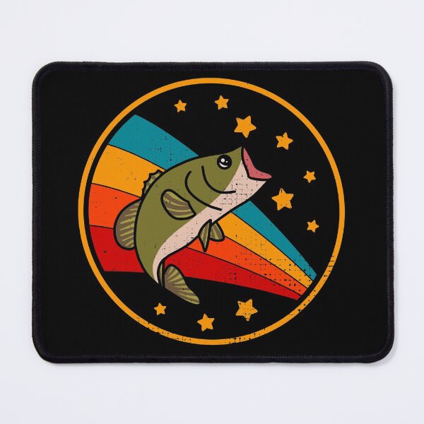 Item preview, Retro Largemouth Bass Fishing Sport And Angling Space designed and sold by JokeGysen.