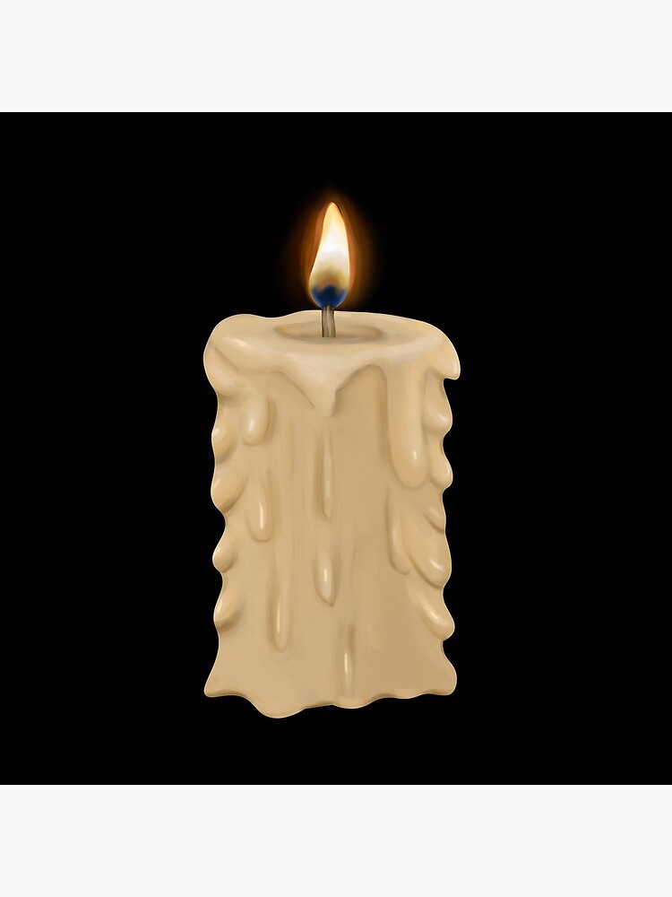 Solo Melting Wax Flickering Candle | Poster