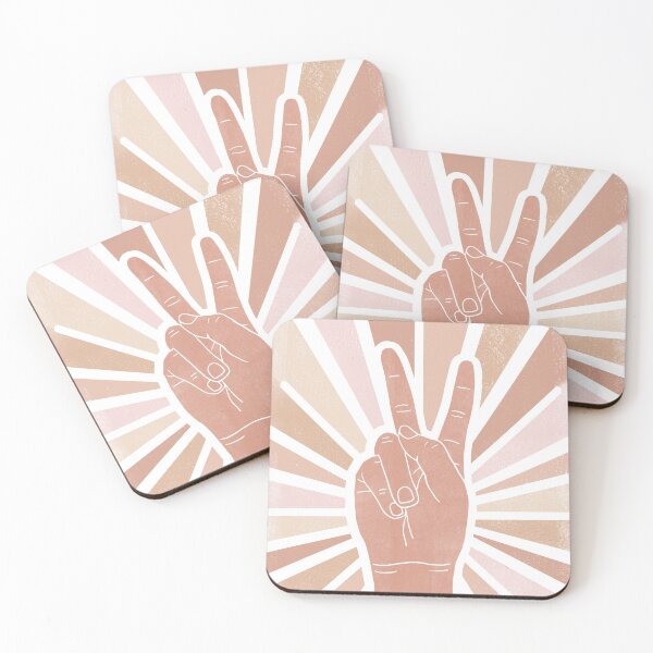 Item preview, Peace Sign Hand - Terracotta  designed and sold by TheRedFinch.