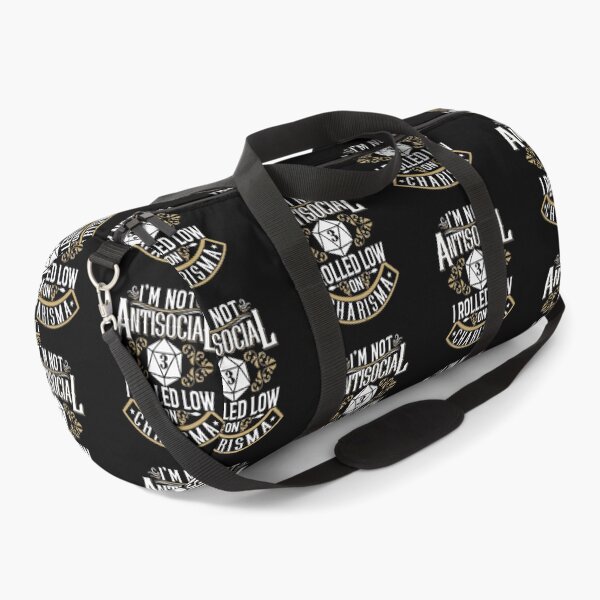 Item preview, I'M Not Anti Social, I Rolled Low Charisma Am Selectively Social Essential Funny Art Design Happy Apparel Essential Inspiration Joy Mood designed and sold by DesignByHeartUK.