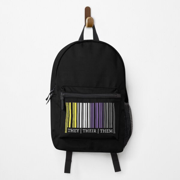 Item preview, They Their Them Nonbinary Flag Barcode Enby Non-Binary Pride designed and sold by TheStudioBee.