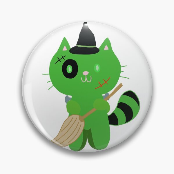 Item preview, Meow catenstein - Green Frankenstein Halloween Witch Costume Cat designed and sold by de-creartique.