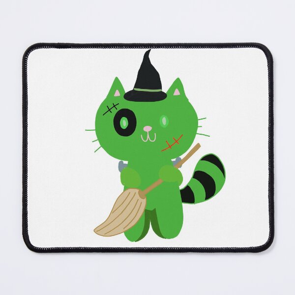 Item preview, Meow catenstein - Green Frankenstein Halloween Witch Costume Cat designed and sold by de-creartique.