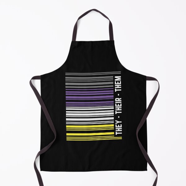 Item preview, They Their Them Nonbinary Flag Barcode Enby Non-Binary Pride designed and sold by TheStudioBee.