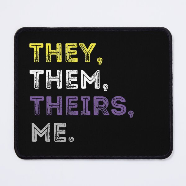 Item preview, They Them Theirs Nonbinary Transgender Pronouns LGBTQ Pride designed and sold by TheStudioBee.