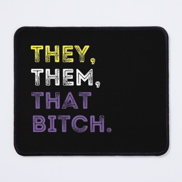 Item preview, Funny They Them Pronouns Non Binary Gender LGBTQ designed and sold by TheStudioBee.