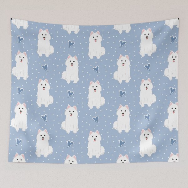 Item preview, Love White Pomsky Pomeranian Husky designed and sold by Lulupainting.