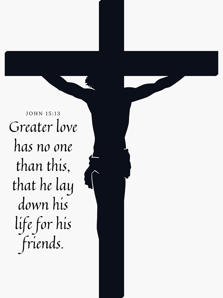 No Greater Love Jesus Christ Christian Tote Bag Gift No Greater Love Jesus Christ Christian Tote Bag Gift