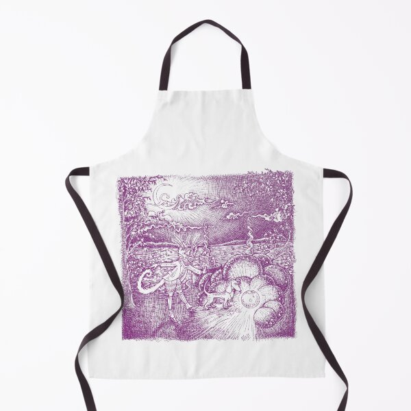 Item preview, ”The crystal ball” ~ Hari&Musci Series ~ Ink art illustration (Violet version) designed and sold by WalkOnTheMoss.
