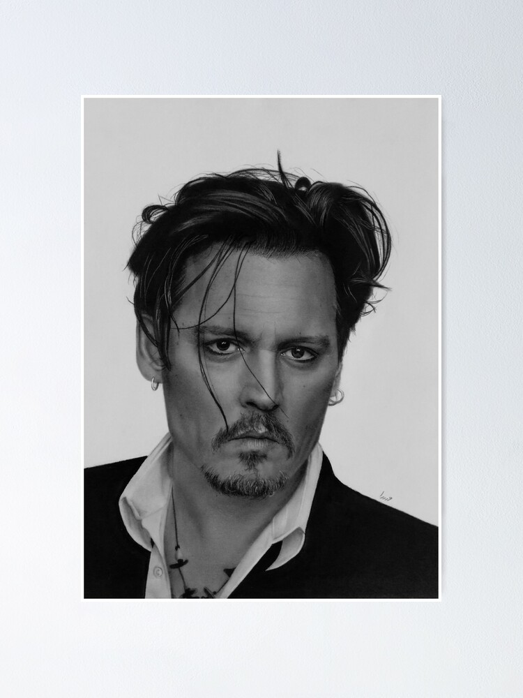"Johnny depp art" Poster for Sale by Artmahsa Redbubble