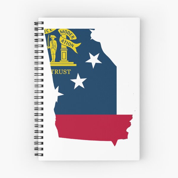 Item preview, Georgia outline with flag designed and sold by rjburke24.