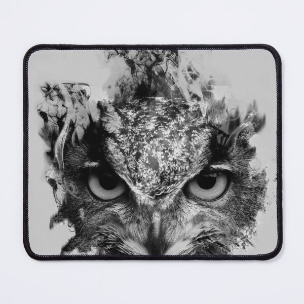 Item preview, Flaming and Smoky Owl Portrait designed and sold by OnigiriDoctor.