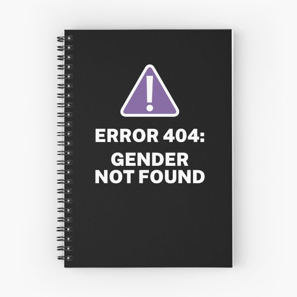 Item preview, Error 404 Gender Not Found Funny Agender Non Binary Pride designed and sold by TheStudioBee.