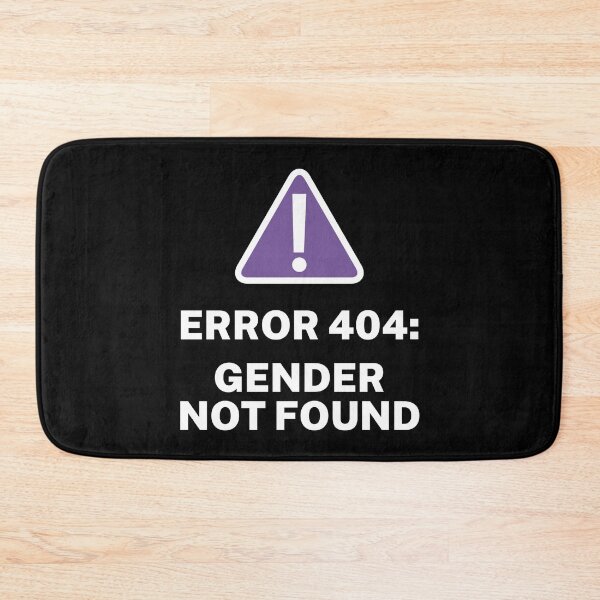 Item preview, Error 404 Gender Not Found Funny Agender Non Binary Pride designed and sold by TheStudioBee.