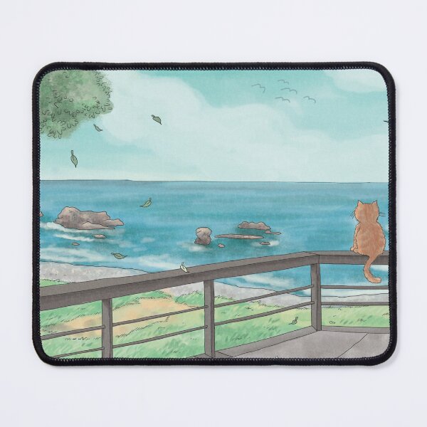 Item preview, Ocean Landscape with Cat | Taitung, Taiwan designed and sold by Sheridan T.