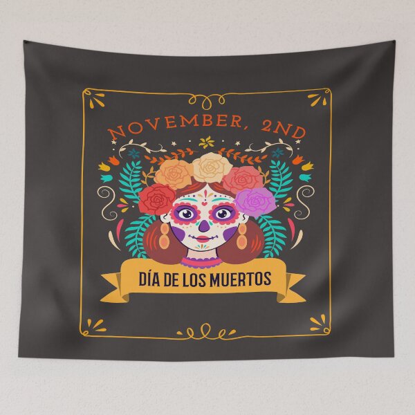 Item preview, Dia De Los Muertos Cempasuchil Flowers Day of The Dead designed and sold by LMcDs.