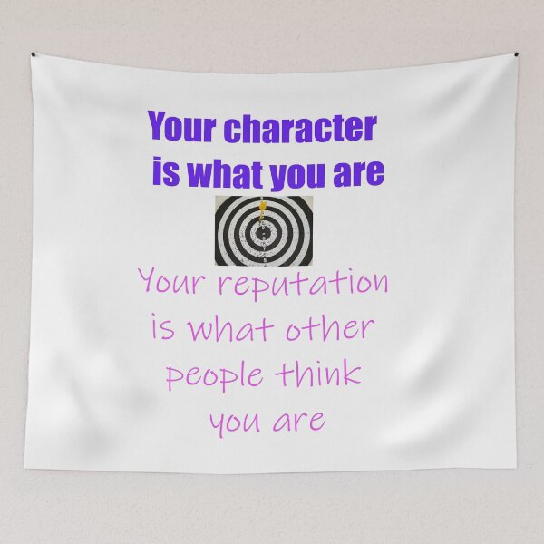 Item preview, YOUR CHARACTER IS WHAT YOU ARE designed and sold by CUTESTUFFnow.