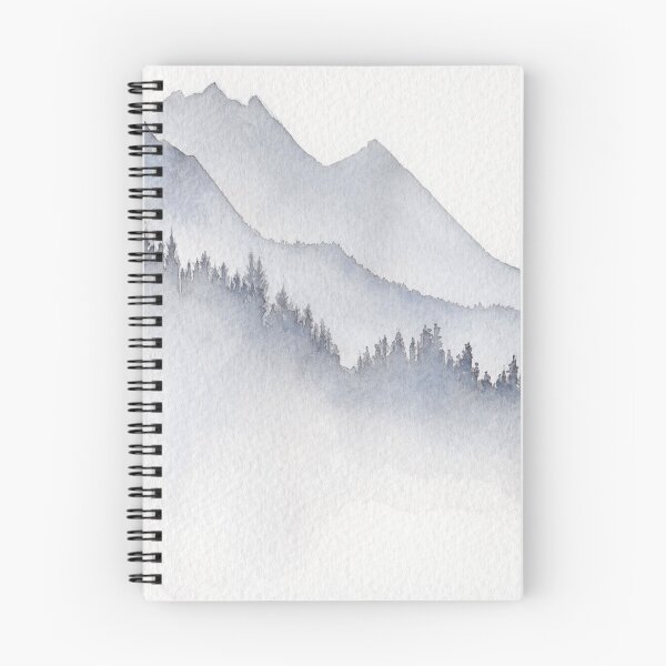 Artikelvorschau, Nebelhafte Wälder & Berge - Märchenhafte Illustration entworfen und verkauft von Helena Satterthwaite.