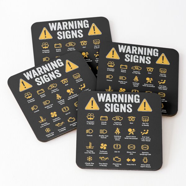 Item preview, Funny Driving Warning Signs Warning Signs 101 Funny Sense of humor Classic  Gifts ,Gift Mom,Gift dad,Gift friend Funny Art Design Happy Apparel Essential Inspiration Joy Mood designed and sold by DesignByHeartUK.