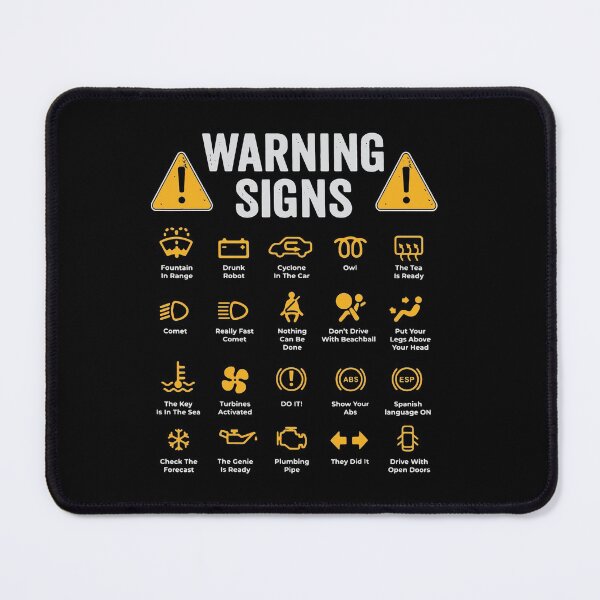 Item preview, Funny Driving Warning Signs Warning Signs 101 Funny Sense of humor Classic Gifts ,Gift Mom,Gift dad,Gift friend Funny Art Design Happy Apparel Essential Inspiration Joy Mood designed and sold by DesignByHeartUK.