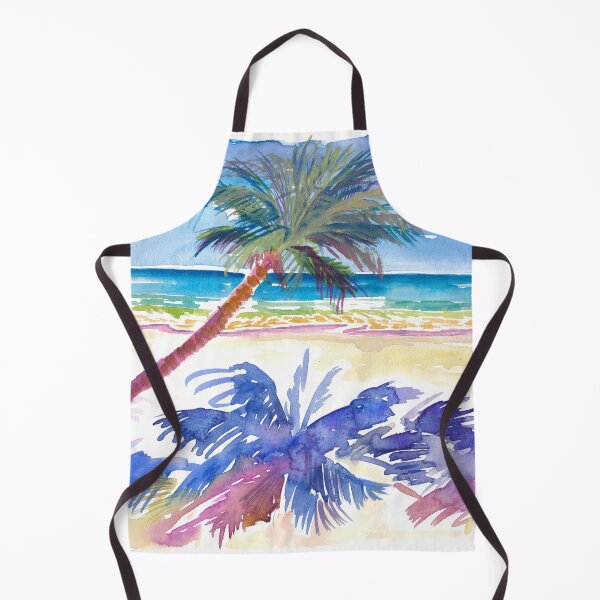 Item preview, Palm Shadow under Caribbean Sun with Beach and Sea designed and sold by artshop77.
