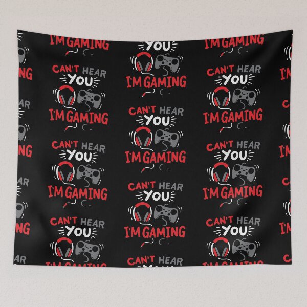 Item preview, I can not hear you i am gaming can't hear i'm gaming funny gamming Gift friend Funny Art Design Happy Apparel Essential Inspiration Joy Mood designed and sold by DesignByHeartUK.
