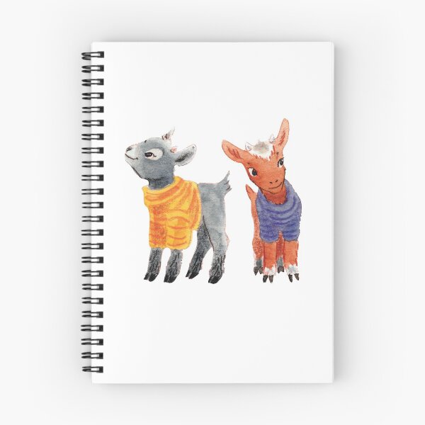 Item preview, Cute Watercolor Illustration of Goats in Sweaters designed and sold by Brigidmalloy.